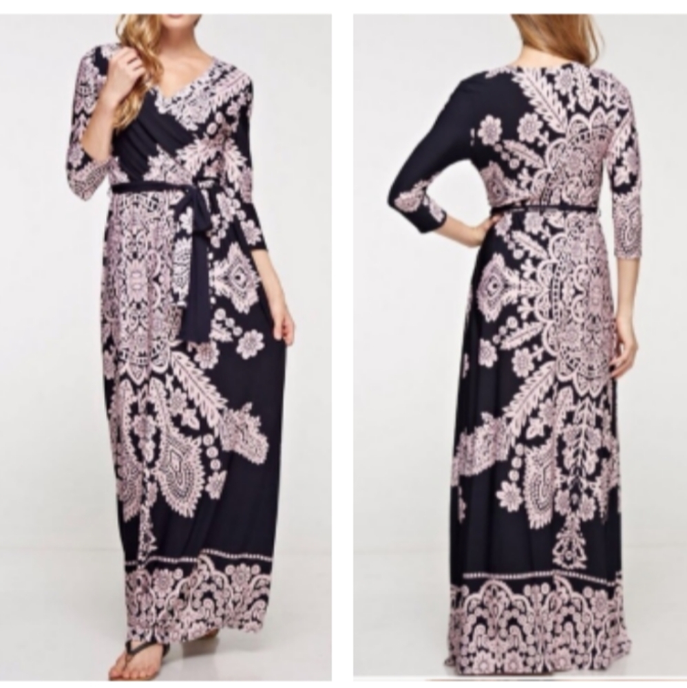 Wrap maxi dress
